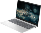 HP 15.6" Business & Student Laptop Computer with Microsoft Office 365  Intel Quad-Core Processor  Windows 11 Laptop 32GB RAM 640GB Storage (128GB UFS+512GB Docking Set)  Numeric Keypad  Natural Silver