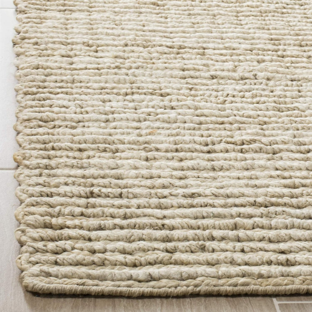 SAFAVIEH Area Rug 5x8 - Natural Fiber Collection - Ivory, Handmade Jute, Farmhouse Style, Chunky Textured Thick Pile (NF750A)