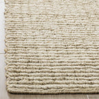 SAFAVIEH Area Rug 5x8 - Natural Fiber Collection - Ivory, Handmade Jute, Farmhouse Style, Chunky Textured Thick Pile (NF750A)
