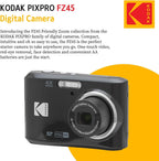 Kodak PIXPRO FZ45 Digital Camera  32GB Memory Card  Point and Shoot Camera Case  Extendable Monopod  Lens Cleaning Pen  LCD Screen Protectors  Table Top Tripod â€“ Ultimate Bundle (Black)