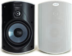 Polk Audio Atrium 4 Outdoor Speakers with Powerful Bass (Pair  White)  All-Weather Durability  Broad Sound Coverage  Speed-Lock Mounting System