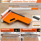 Laminate/Vinyl Floor Cutter with Extra Blade for Work Efficiently,13“ Vinyl Plank Cutter with Wheel - Just 1 Step Meet Angle&Length Cutting, Flooring Tools-Cuts LVP, Engineer Wood, VCT, SPC, WPC.