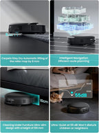 Lefant LiDAR Robot Vacuum and Mop, 18000Pa Suction, PSD 2.0 Smart Obstacle Avoidance, All-in-One Robot Vacuum 120 Day Self-Emptying, Auto Mop Washing, Drying&Refilling, Supports 2.4G/5G WiFi, M5 Pro