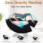 F&G Massage Chair Full Body Zero-Gravity SL Track Massage Chair  5 Level Heating Function and Airbag Massage Foot Rollers Phone Charging