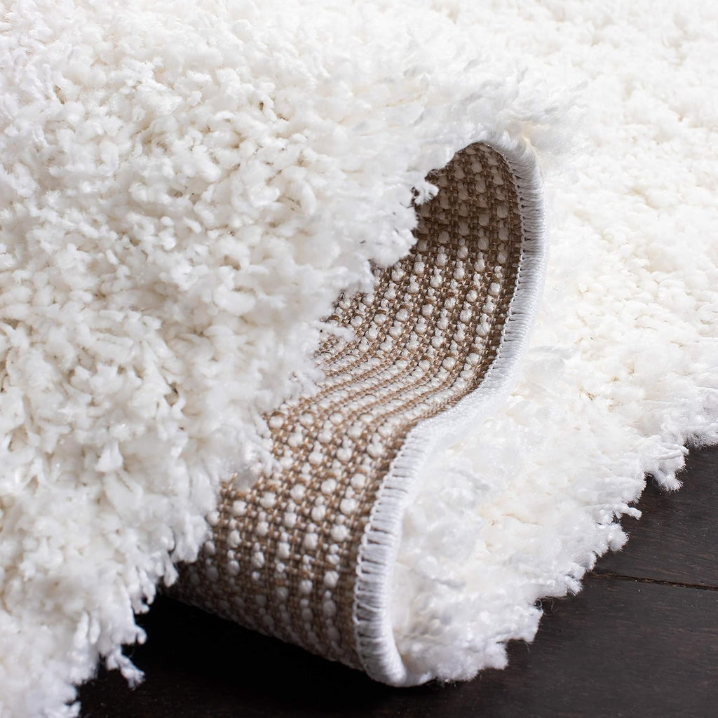 SAFAVIEH Area Rug 8x10 - California Shag Collection - Large - White, Non-Shedding & Easy to Clean, Ultra Plush Thick Pile, Ideal for Living Room, Bedroom, Dining Space (SG151-1010)