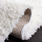 SAFAVIEH Area Rug 8x10 - California Shag Collection - Large - White, Non-Shedding & Easy to Clean, Ultra Plush Thick Pile, Ideal for Living Room, Bedroom, Dining Space (SG151-1010)