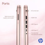 HP Ultrabook Laptop  8GB RAM  1.1TB Storage (1TB OneDrive + 64GB SSD)  Microsoft 365 Included  Intel 2-Core | Fast  Smart  Budget-Friendly  AI-Ready Essential no Mouse  Rose Gold