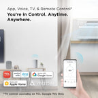 TCL 12,000 BTU Q-Series Smart Inverter Window AC, 115V, Inverter AC for Rooms up to 550-Sq. Ft., Ultra-Quiet, 38% Energy Saving, EZ Install, Open-able Window, Works with Alexa and Google Assistant