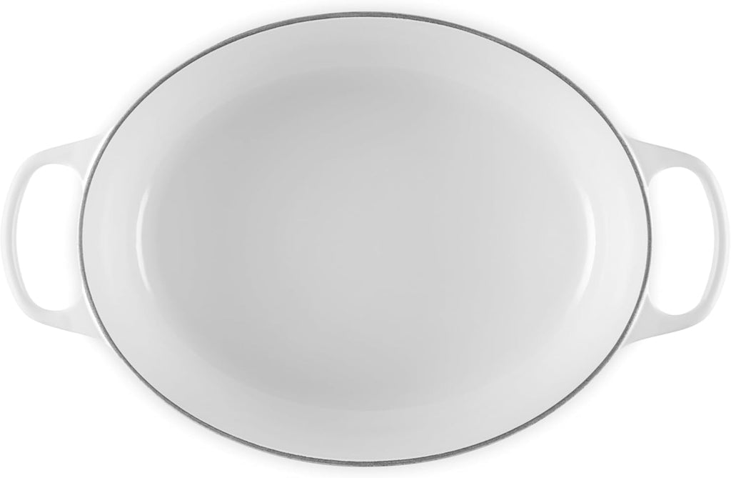 Le Creuset Enameled Cast Iron Signature Oval Dutch Oven, 8 qt., White
