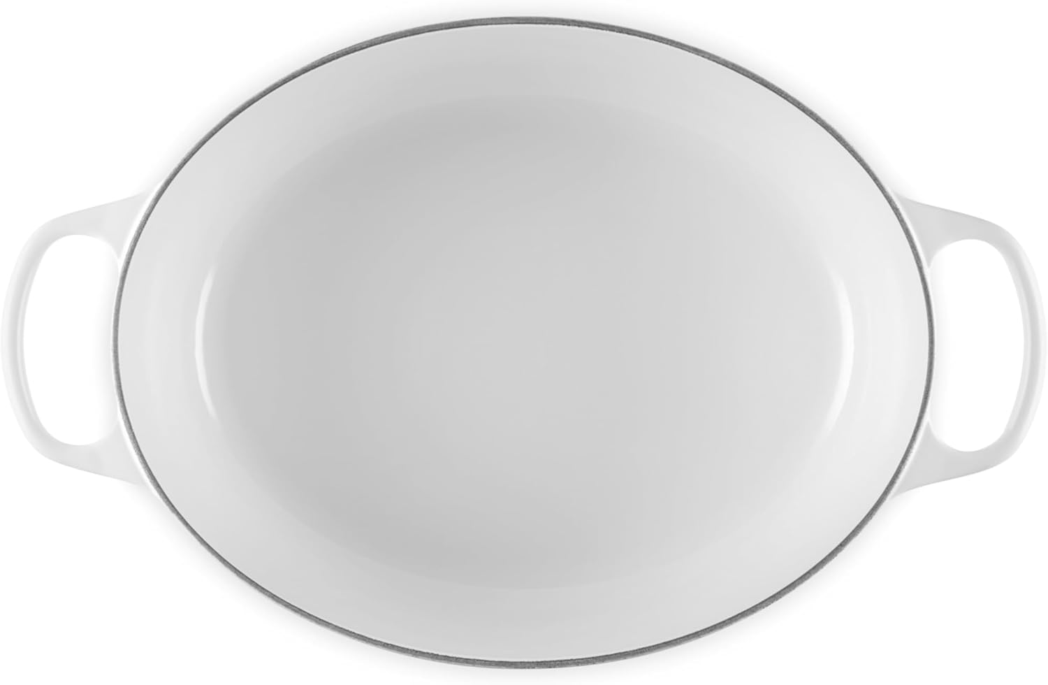 Le Creuset Enameled Cast Iron Signature Oval Dutch Oven, 8 qt., White