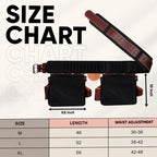 FUERI Electrician's Heavy Duty 26 Pocket Leather-Nylon Tool Belt & Bag Combo for Men, Comfort Back Support Padded Belt, 2 Large Storage Capacity Pouches, Best for Framers, Carpenter, Roofing