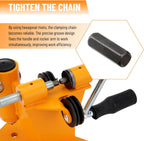 2-in-1 Chainsaw Chain Breaker and Spinner, Manual Chain Breaker and Rivet Spinner, Benchtop Chainsaw Chain Repair Tool with 3 Quenching Drill Bits, 3 Anvils, and 2 Hex Wrenches