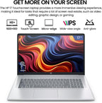 HP 2026 17 Inch Laptop Touchscreen Computer  17.3 HD+ IPS Touch Screen Business Laptop AI PC  15th Gen Intel Core Ultra 7(12-Core)  32GB DDR5 RAM 2TB SSD|Windows 11 Pro  10-Key Backlit Keyboard|WiFi6