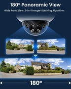 REOLINK Duo 3V PoE, 16MP UHD Dual-Lens PoE Security Camera with 180° Panoramic, Motion Track, Color Night Vision, Smart Detection, 2 Way Talk, IK10 Vandal-Proof, IP67 Weatherproof, No PT Supported