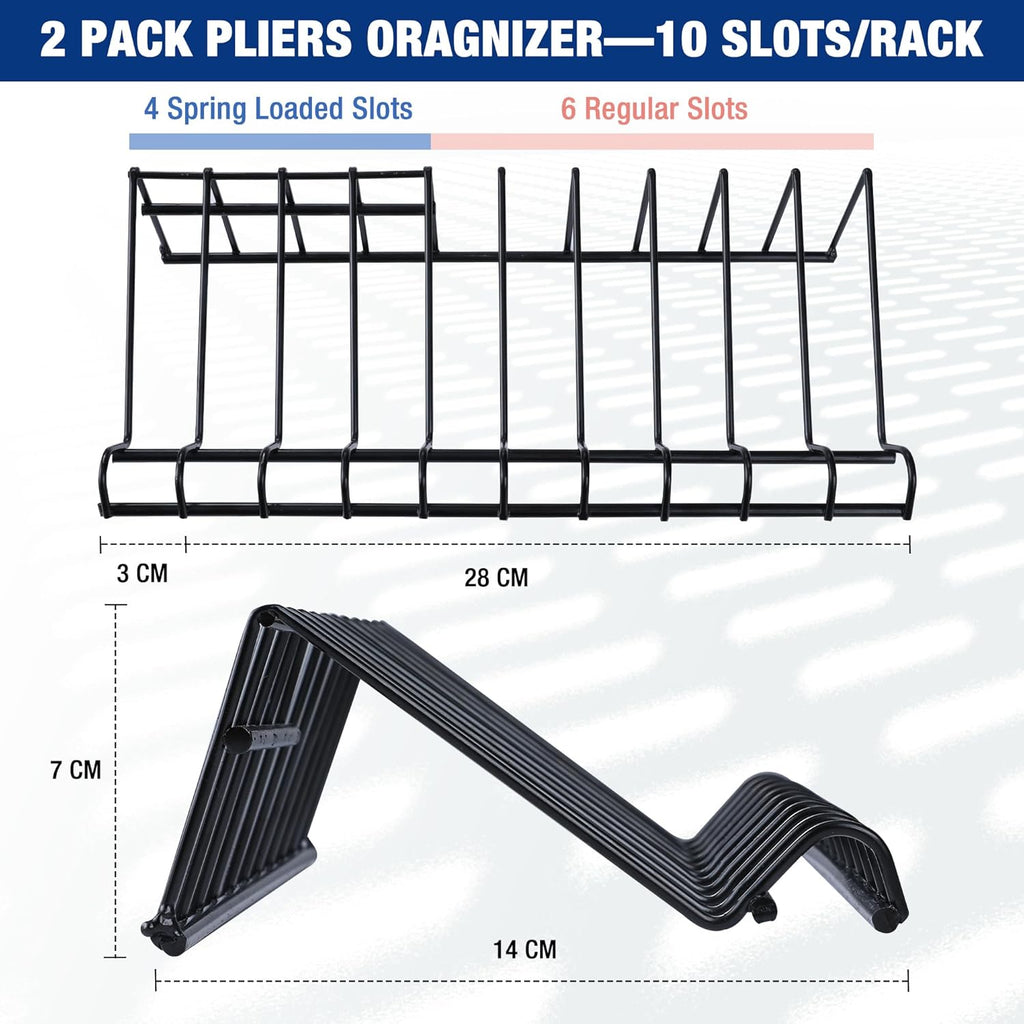 WORKPRO Pliers Set, 20 Pieces Pliers Tool Set with 2 Packs Organizer Rack, Slip Joint Pliers, Channel Locks Plier and Vise Grip Plier Assortment for Home, Garage, Mechanics & DIY Projects