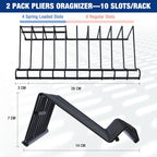 WORKPRO Pliers Set, 20 Pieces Pliers Tool Set with 2 Packs Organizer Rack, Slip Joint Pliers, Channel Locks Plier and Vise Grip Plier Assortment for Home, Garage, Mechanics & DIY Projects