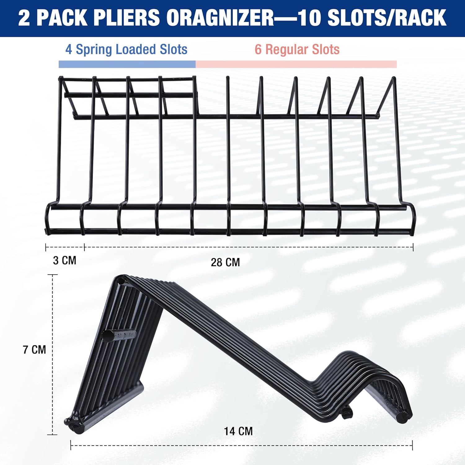 WORKPRO Pliers Set, 20 Pieces Pliers Tool Set with 2 Packs Organizer Rack, Slip Joint Pliers, Channel Locks Plier and Vise Grip Plier Assortment for Home, Garage, Mechanics & DIY Projects