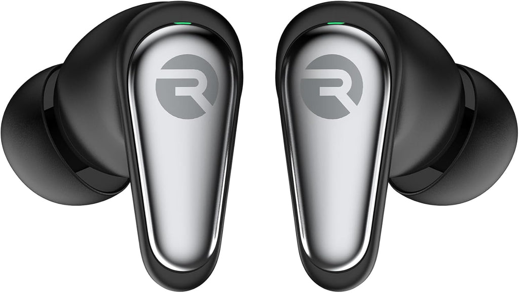 Raycon Pro Earbuds Wireless Bluetooth + 6 Microphones with Hybrid Active Noise Canceling  Sweat & Water-Resistant Earphones  Premium Wireless Ear Buds Bluetooth 40 Hours Playtime (Black)