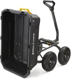 Gorilla Carts 7GCG-NF Heavy-Duty Poly Dump Garden Cart with No-Flat Tires  7 Cubic Feet  1200-Pound Capacity  Black  Amazon Exclusive