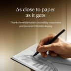 reMarkable Essentials Bundle - Leather Folio | reMarkable 2 Paper Tablet | Black and White 10.3'' Writing Tablet  Marker Plus Pen with Built-in Eraser and Book Folio Case in Black Premium Leather