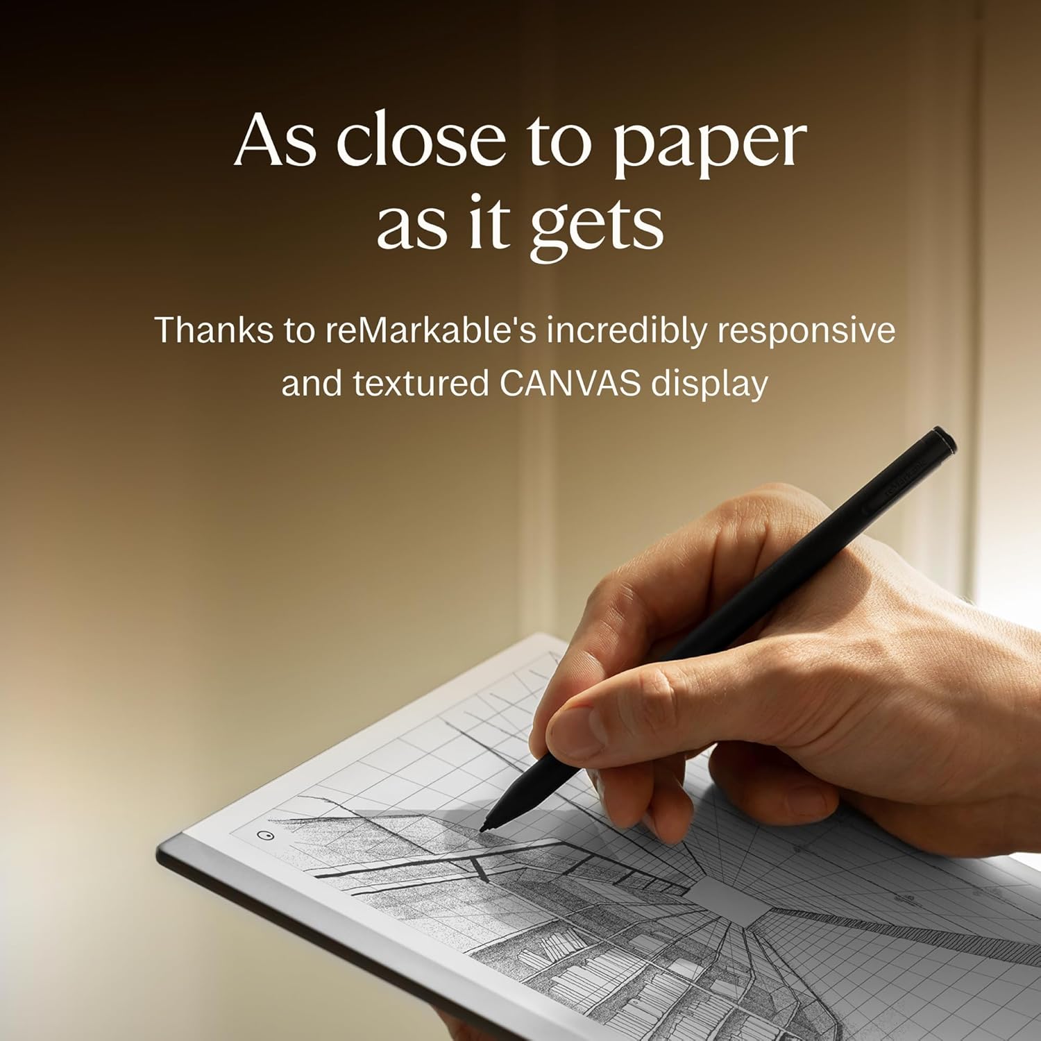 reMarkable Starter Bundle – reMarkable 2 is The Original Paper Tablet | Includes Black and White 10.3” Writing Tablet  Marker Plus Pen with Built-in Eraser