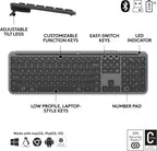 Logitech Signature Slim MK955 for Business Wireless Keyboard and Mouse Combo, Quiet Typing, Secure Receiver, Bluetooth, Globally Certified, Windows/Mac/Chrome/Linux - Graphite