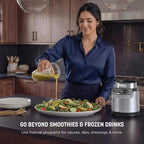 Ninja Blender | Nutri Pro | Auto IQ Blend | Smoothies, Shakes, Frozen Drinks, Salsa, Dips | Includes (2) 24 oz. To-Go Cups & Spout Lids | Crushes Ice, Fruit & Veggies |1100 Peak Watt | Silver | BN401