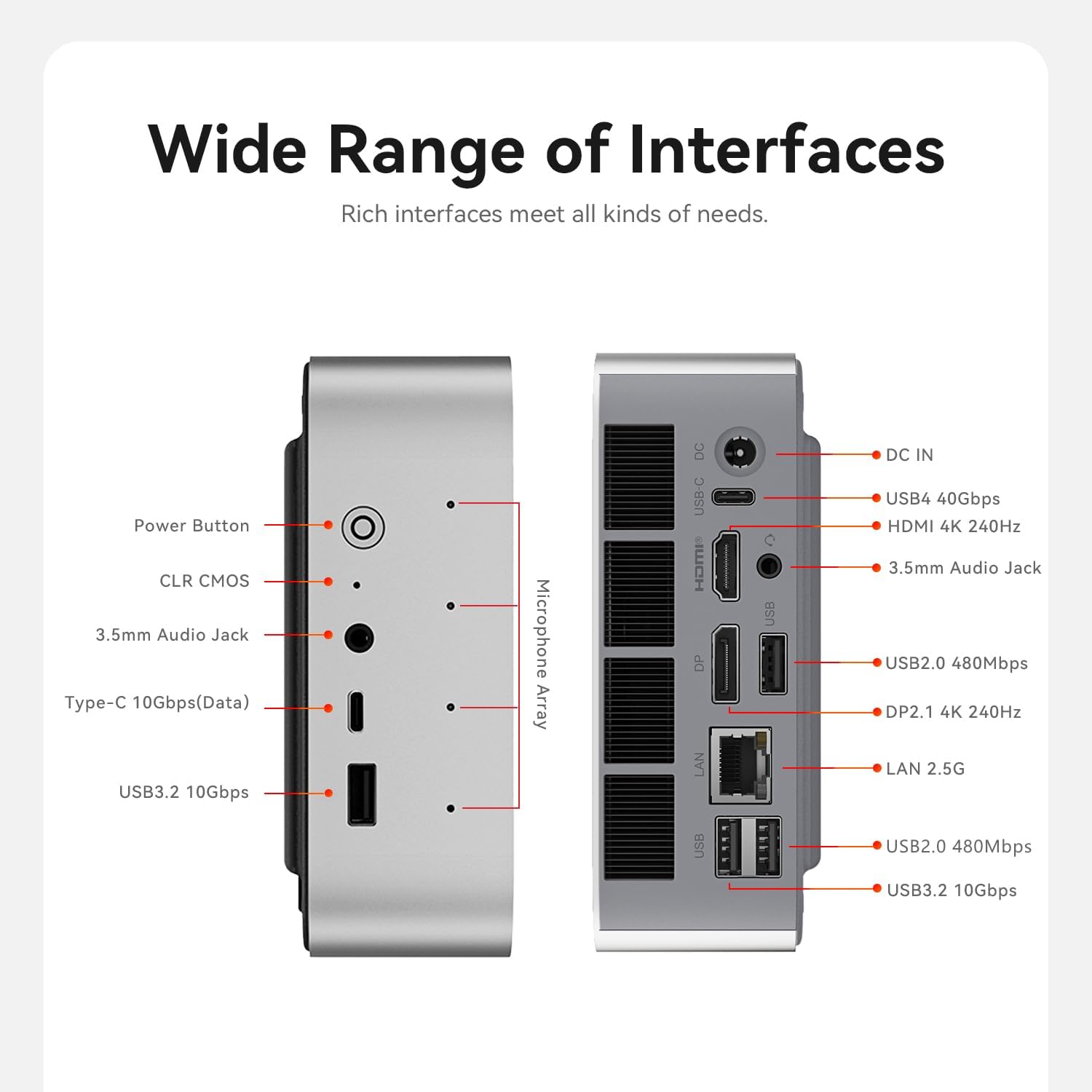 Beelink SER9 Pro Mini PC  AMD Ryzen 7 H 255(Up to 4.9GHz) 8C/16T  Mini Desktop Computer 32GB LPDDR5X RAM 1TB PCIe4.0 SSD  Small Gaming PC Built in Dual Speaker/Mic/BT5.2/WiFi 6 for Gaming/Office/Home