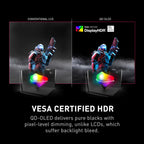 msi MPG 341CQPX QD-OLED 34-inch Curved OLED Gaming Monitor  3440 x 1440 (UWQHD)  0.03ms Response time  240Hz  True Black HDR 400  HDMI  DP Port  USB Type C  Tilt  Height Adjustable