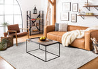 SAFAVIEH Metro Collection Area Rug - 9' x 12', Dark Grey & Ivory, Handmade Wool, Ideal for High Traffic Areas in Living Room, Bedroom (MET999H)