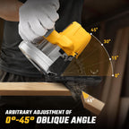 Circular Saw for De-Walt 20V Max Battery, 7-Inch Brushless Cordless Circular Saw, 8000 RPM, 0-45° Bevel, Power Tool for Wood PVC Cutting (Battery Not Included)