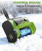 Electric Snow Shovel Cordless .20V | 12-Inch | 4-Ah Cordless Snow Blower  Battery Snow Blower with Directional Plate & Adjustable Front Handle(Battery & Quick Charger Included