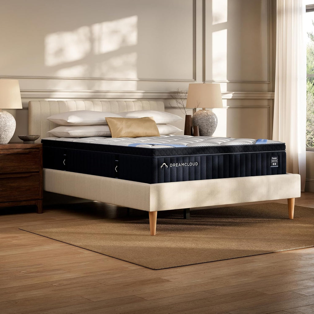 DreamCloud Premier 13" Queen Mattress - Memory Foam - 365 Night Trial - Back Pain Relief - Fiberglass Free - Forever Warranty - Mattress in a Box - CertiPUR-US® Certified