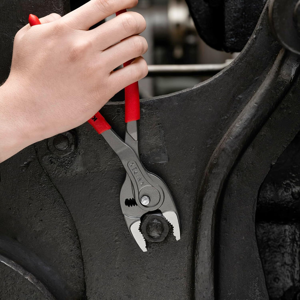 KNIPEX Tools 00 20 06 US4 3 Pc TwinGrip Pliers Set, Plastic Dipped (6", 8", 10")