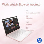 HP Ultrabook Laptop  8GB RAM  1.1TB Storage (1TB OneDrive + 64GB SSD)  Microsoft 365 Included  Intel 2-Core | Fast  Smart  Budget-Friendly  AI-Ready Essential no Mouse  Rose Gold
