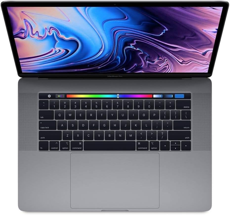 Apple 15.4in MacBook Pro Laptop (Retina  Touch Bar  2.2GHz 6-Core Intel Core i7  16GB RAM  256GB SSD Storage) Space Gray (MR932LL/A) (2018 Model) (Renewed)