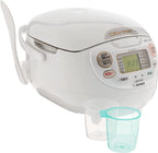 Zojirushi, Made in Japan Neuro Fuzzy Rice Cooker, 5.5-Cup, Premium White