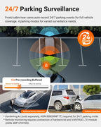 Vantrue N4 Pro S 4K 3 Channel Dash Cam w/Triple STARVIS 2  4K+1080P+2.5K Front Inside Rear Dash Camera  4+2.5K Dual Channel  HDR IR Night Vision  Voice Control  Parking Mode  GPS  Wi-Fi  Support 1TB