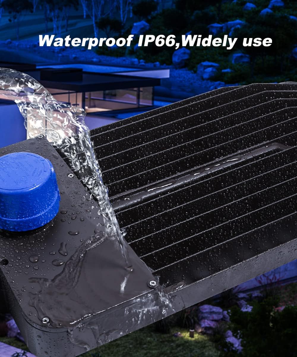 ledmo LED Parking Lot Lights 300W - LED Shoebox Parking Lot Lighting with Photocell 1000-1200W HID/HPS Replacement Waterproof IP65 36000LM 5000K Parking Lot LED Lighting (2 Pack)