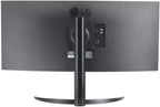 LG 34" Curved WQHD VA Black Monitor with Built-in Speaker  (3440x1440) 100Hz  5ms  Ultrawide MyView Streaming  Airplay2  Magic Remote  34SR65QC-B WebOS 2024 Model (Renewed)
