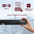 Lenovo ThinkCentre Tiny M70q Gen 5 Intel 10-Core i5-14400T (Beat i7-13700T)  16GB DDR5 RAM  512GB NVMe  WiFi 6  Bluetooth  RJ-45  DP Port  HDMI  W11P  Business Desktop  3 Yr Wty