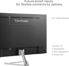ViewSonic VX3276-4K-MHD 32 Inch 4K UHD Monitor with Ultra-Thin Bezels  HDR10 HDMI and DisplayPort for Home and Office