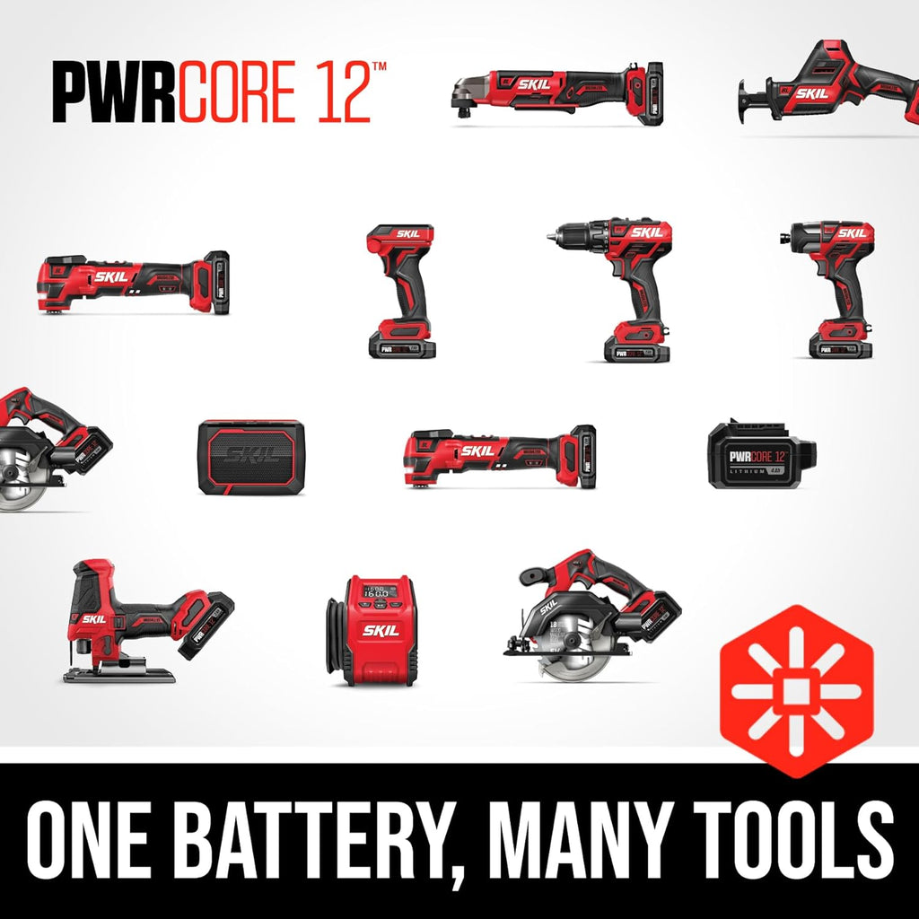 SKIL PWRCore 12 12V Multi-Cutter Kit including 2.0Ah Battery and Charger-ES4651A-10