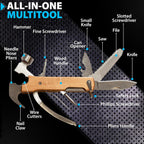 Personalized All in One Survival Tools Hammer Multitool Gifts for Men, Stocking Stuffers for Him, Gifts for Him Husband Dad Grandpa Son for Christmas, Tools For Dad, Mens Birthday
