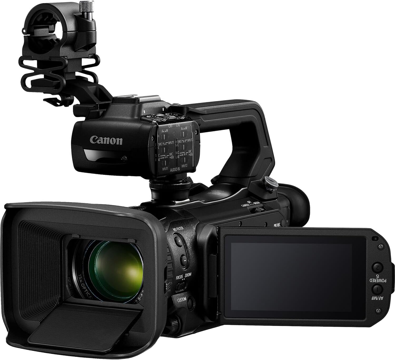 Canon XA75 Professional UHD 4K Camcorder with 15x Optical Zoom  1" CMOS Sensor  Dual XLR Audio  SDI & HDMI Outputs  Dual-Pixel AF  USB-C Livestreaming  5-Axis is Bundle