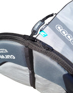 Curve Surfboard Travel Board Bag Longboard Single 7'6, 8'2, 8'8, 9'2, 9'6,10'2, 10'8, 11'2, 12'2 with 20mm Foam