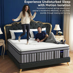 DIFAME King Mattress, (2026 Upgraded) Hotel-Level Luxury Medium Firm 14 Inch King Hybrid Mattress in A Box, with Cool Gel Memory Foam & Pocket Springs, Extra Edge Support, 365-Night Trial