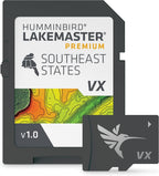 Humminbird LakeMaster Premium Southeast States V1 Map SD Card for Fish Finders