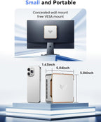 KAMRUI Pinova P2 Mini PC 16GB RAM 512GB SSD  AMD Ryzen 4300U(Beats 3500U/10110U/N150/N95 Up to 3.7 GHz)Mini Computers Triple 4K Display/HDMI+DP+Type-C/WiFi/BT for Home/Business Mini Desktop Computers