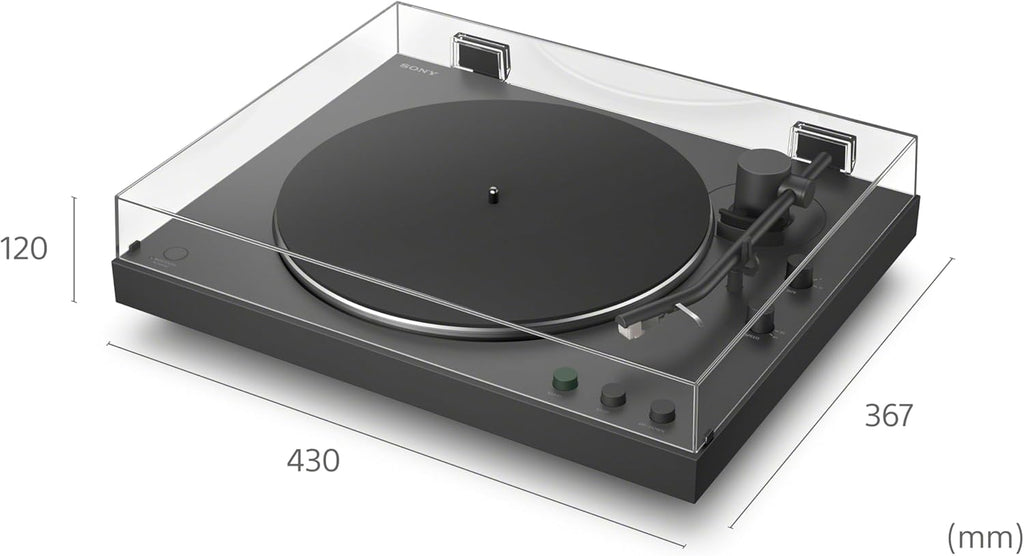 Sony PS-LX3BT Wireless Bluetooth Turntable (2026 Model) : Fully Automatic Belt Drive Vinyl Record Player with Built-in Phono EQ  Black